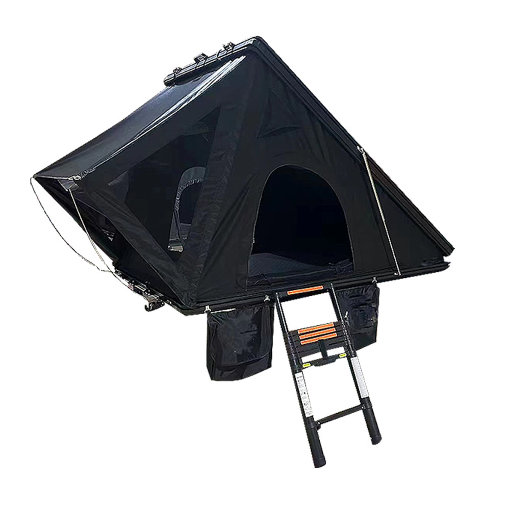 High- Aluminum Hard Shell Triangle Roof Top Tent for 2022 Car Hard Shell Rooftop Tent