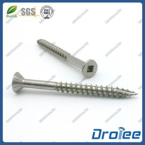 Quality Countersunk Head Square Drive Marine Grade Stainless Steel 316 Decking Screw wholesale