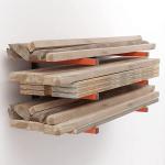 Overhead Garage Storage Rack 17*1*15 inch Steel Wood Storage Rack for Indoor