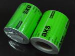 Printing printable writable green flourescent adhesive paper logistics following