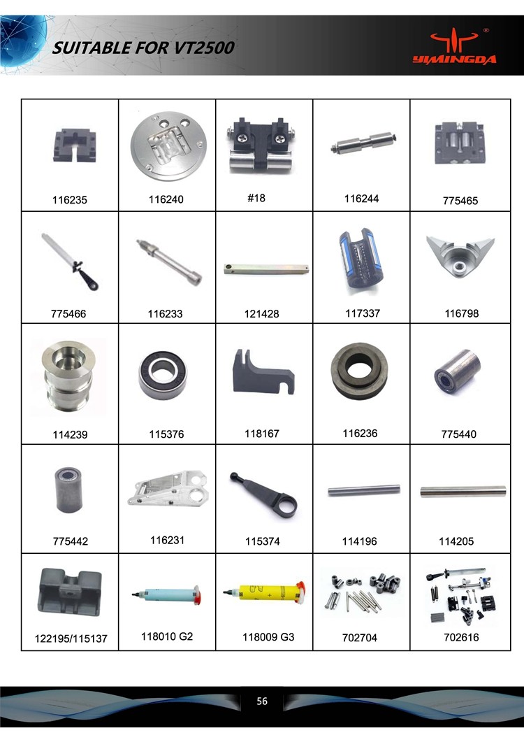 Auto Cutter Parts Bearing Part No 101838 For Q80 Cutter 1000H #2 Kit Accessories