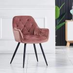 Yellow Velvet Upholstered Dining Chair Bedroom Velvet Upholstered Dining Chair