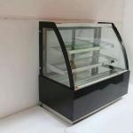 Curved Glass Cake Display Showcase