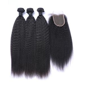 Quality 10A Human Kinky Bulk Hair Weave Kinky Curly Straight 10inches wholesale
