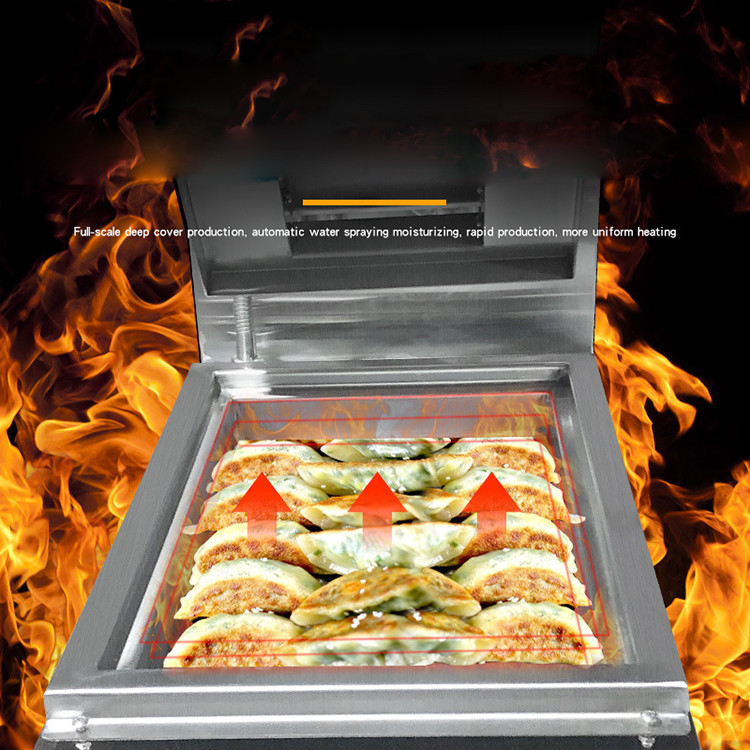Double Cylinder Fried Dumpling Machine Stainless Steel Industrial Dumpling Manual Fryer Automatic Electric Gyoza Making