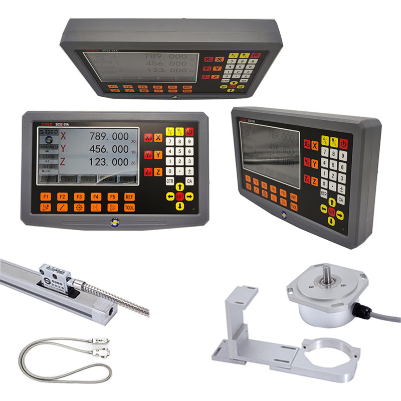 AC220V 110V 70-1020mm Linear Scale Encoder Grating Ruler With LCD DRO 3-Axis Digital Readout