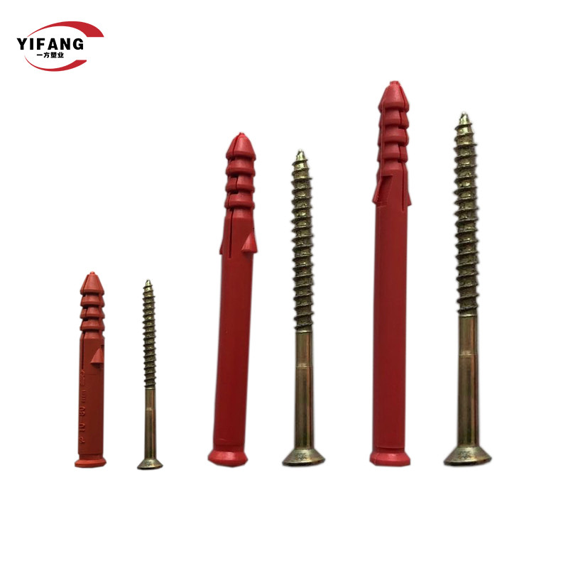 High Performance PE PP Plastic Expansion Anchor With Plastic Core Steel Nail wall anchor