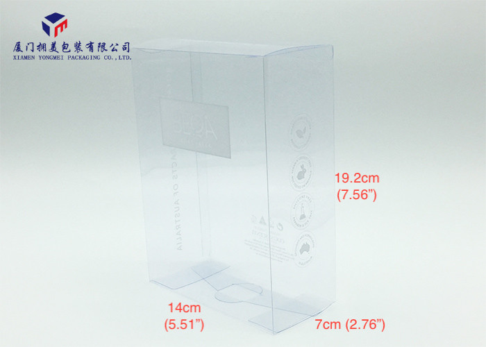 0.28mm Thickness Clear PVC Packaging Boxes Wholesale Retail Products 14X7X19.2cm