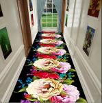 Super Geometric Style Large Commercial Floor Mat For Flower Entrance Corridor
