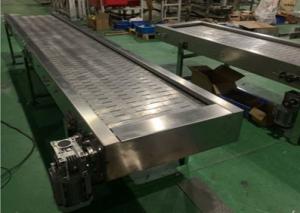 Quality Zzgenerate Freezer Assembly Line Stainless Steel Slat Chain Conveyor for Sale wholesale