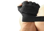 Half Finger Wrist Support Gloves , Gym Weight Lifting Gloves For Men