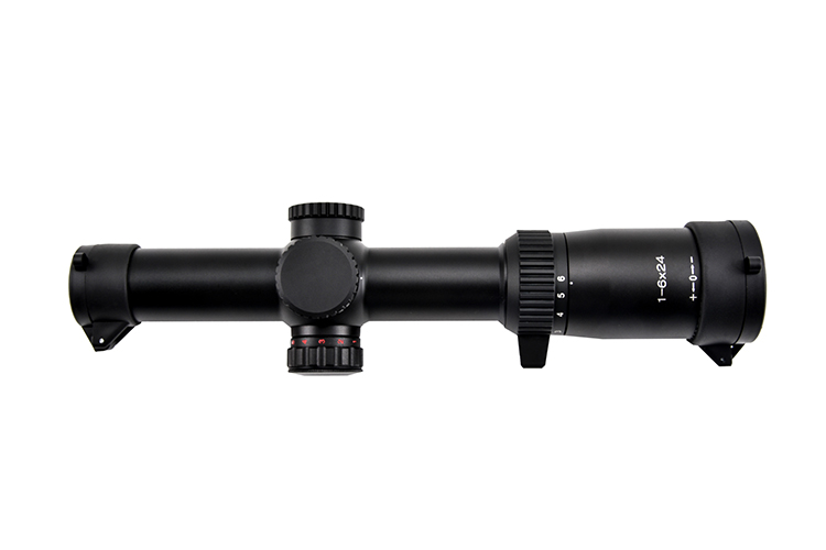 1-6x24 Black Tactical Glass Etched Reticle Optics Scope for Hunting LPVO Sight Versatile