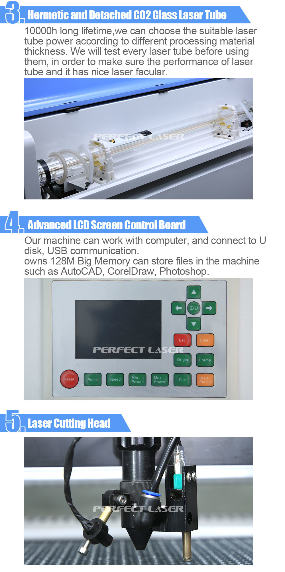 Economic CO2 Laser Cutting Machine , Laser Cutter And Engraver Machine