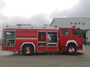 Quality HOWO Dry Powder Fire Truck DCP Foam Combination For Emergency Rescue wholesale