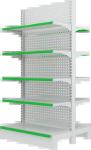 Drugstore pharmacy medical store double sided shelves