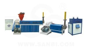 Quality PP PVC Waste Plastic film Recycling Machine Automatic two screw Extruder wholesale