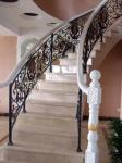 Erosion Resistance Cast Iron Stair Railing Strong Structure Beautiful Elegance