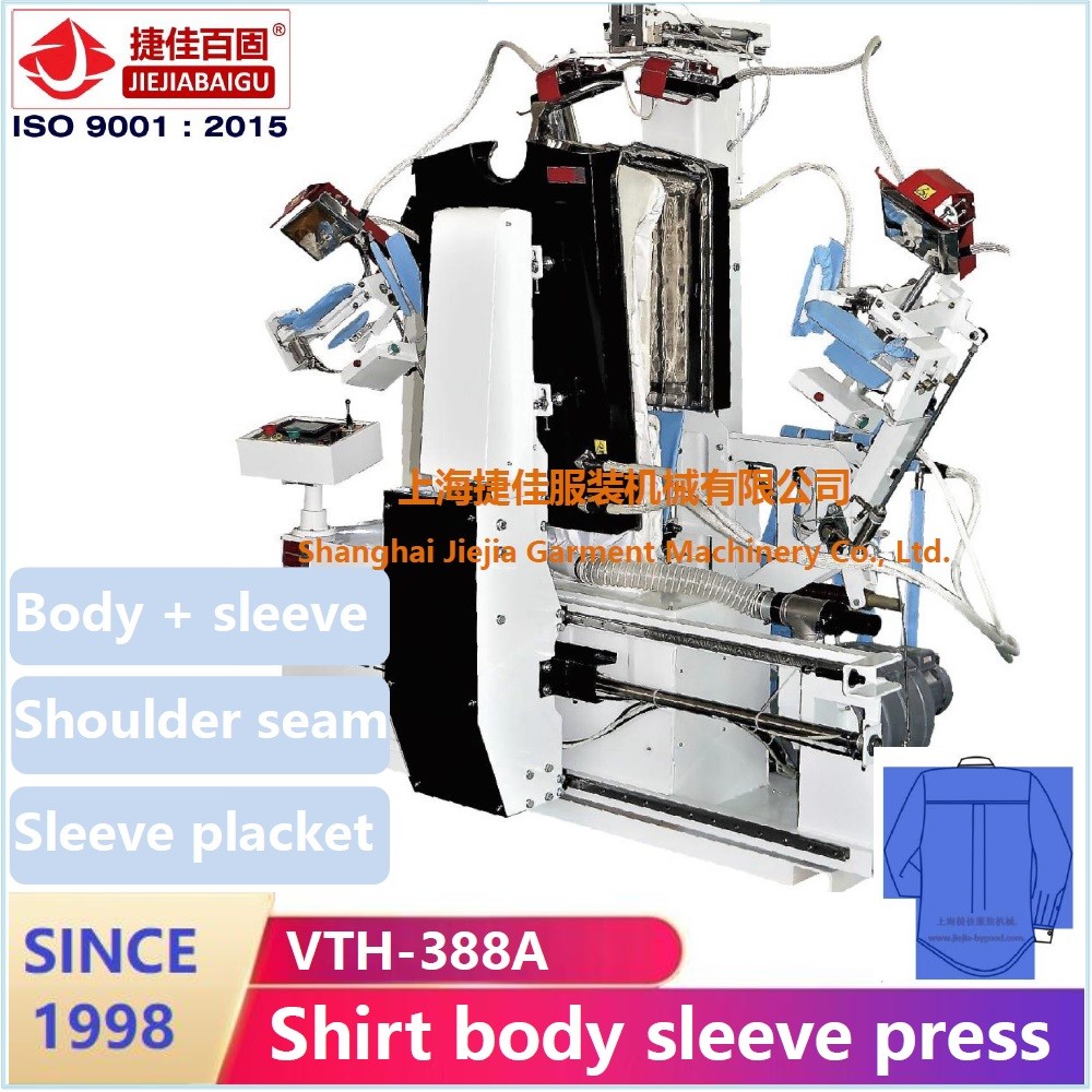 Laundry Manual Dry Steam Press Machine Shirt Collar Cuff Build In Vacuum Unit