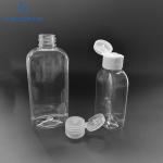 Skin Care PET 100ml Flip Cap Plastic Lotion Bottles