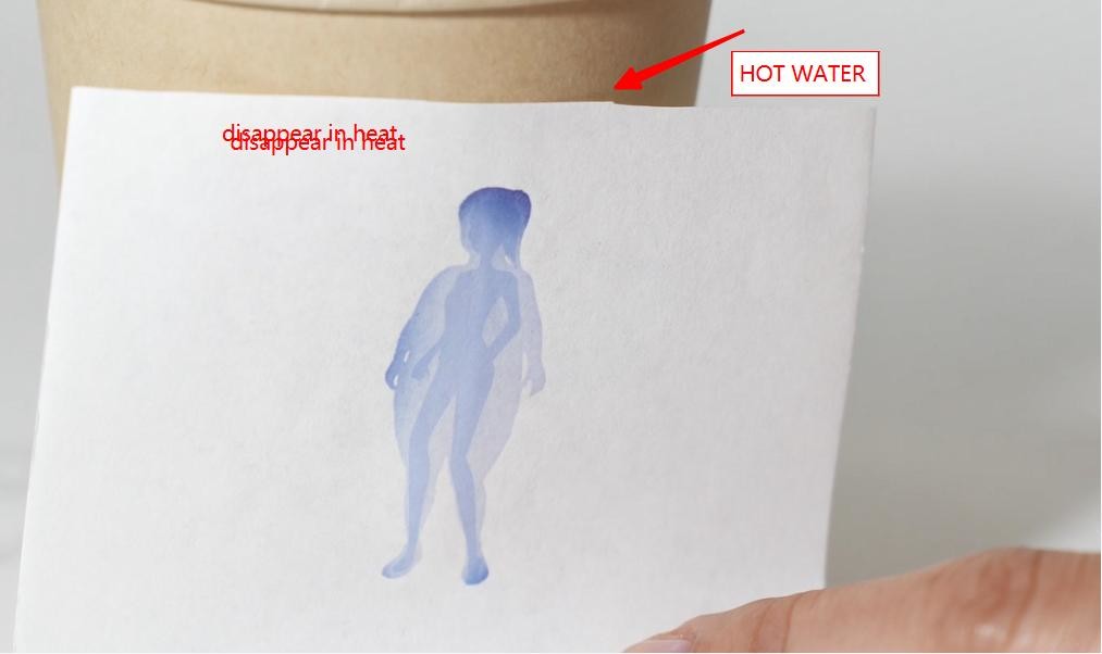 Special ink labels disappear in heat