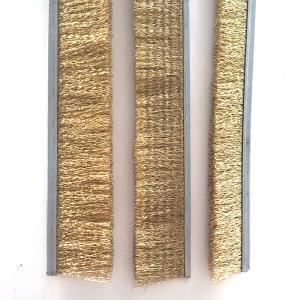 Quality AUTC Filament PBT Industrial Brass Wire Metal Channel Strip Brushes wholesale