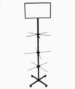 Quality 3 Tiers 550mm Width 1780mm Height Rotating Display Rack For Phone Case wholesale