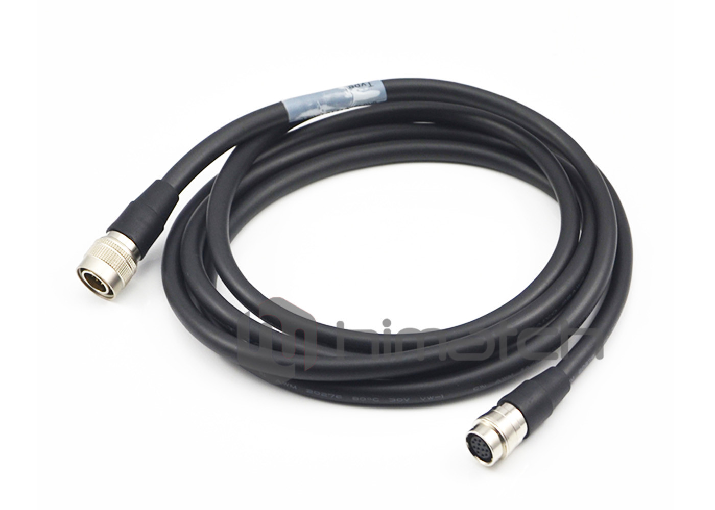5M High Flexible Hirose M12 12pin Connector Male to Female Waterproof Power Cable 30V for Analog Cameras