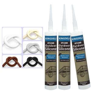 Quality Clear Antifungal Silicone Sealant , Silicone Neutral Glass Glue For Kitchen wholesale