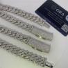 Buy cheap Hip Hop Miami Cuban Link Chain 15mm VVS Moissanite Sterling Silve Cuban Link from wholesalers