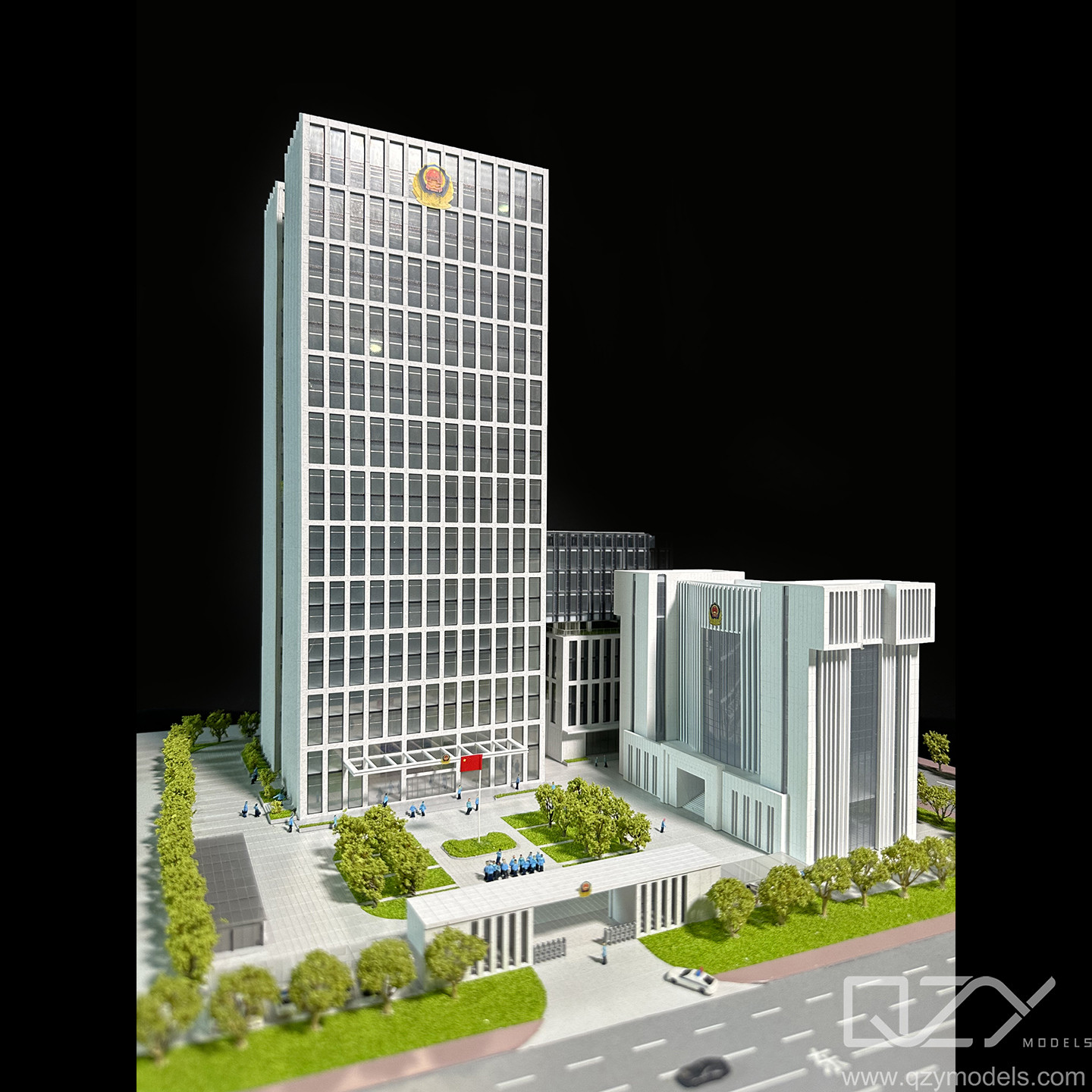 Architectural Building Maquette Model HSA 1/300 Scale Buildings Custom