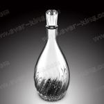 Crystal White Flint Glass Bottle 750ML For Luxury Liquor