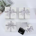 raffia Bowknot Jewelry Gift Boxes Bulk Earrings Necklace Gift Packaging
