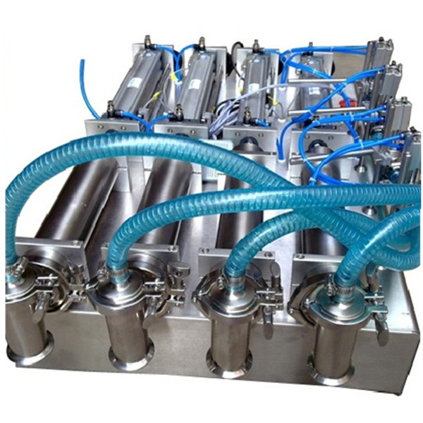 4 Heads Pneumatic Liquid Filling Packaging Machine For Beverage Oil Shampoo