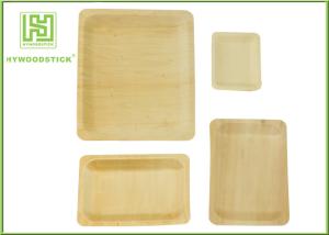 Quality Fancy Wooden Disposable Plates , Odorless Wooden Dessert Plates Cake Tray wholesale