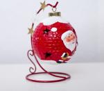 Creative Paint Santa Claus Shining Ceramic Decoration