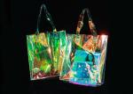 Laser Transparent 0.3mm Pvc Shopping Bag For Ladies Street