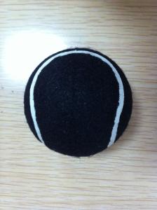 Quality black colored tennis ball wholesale
