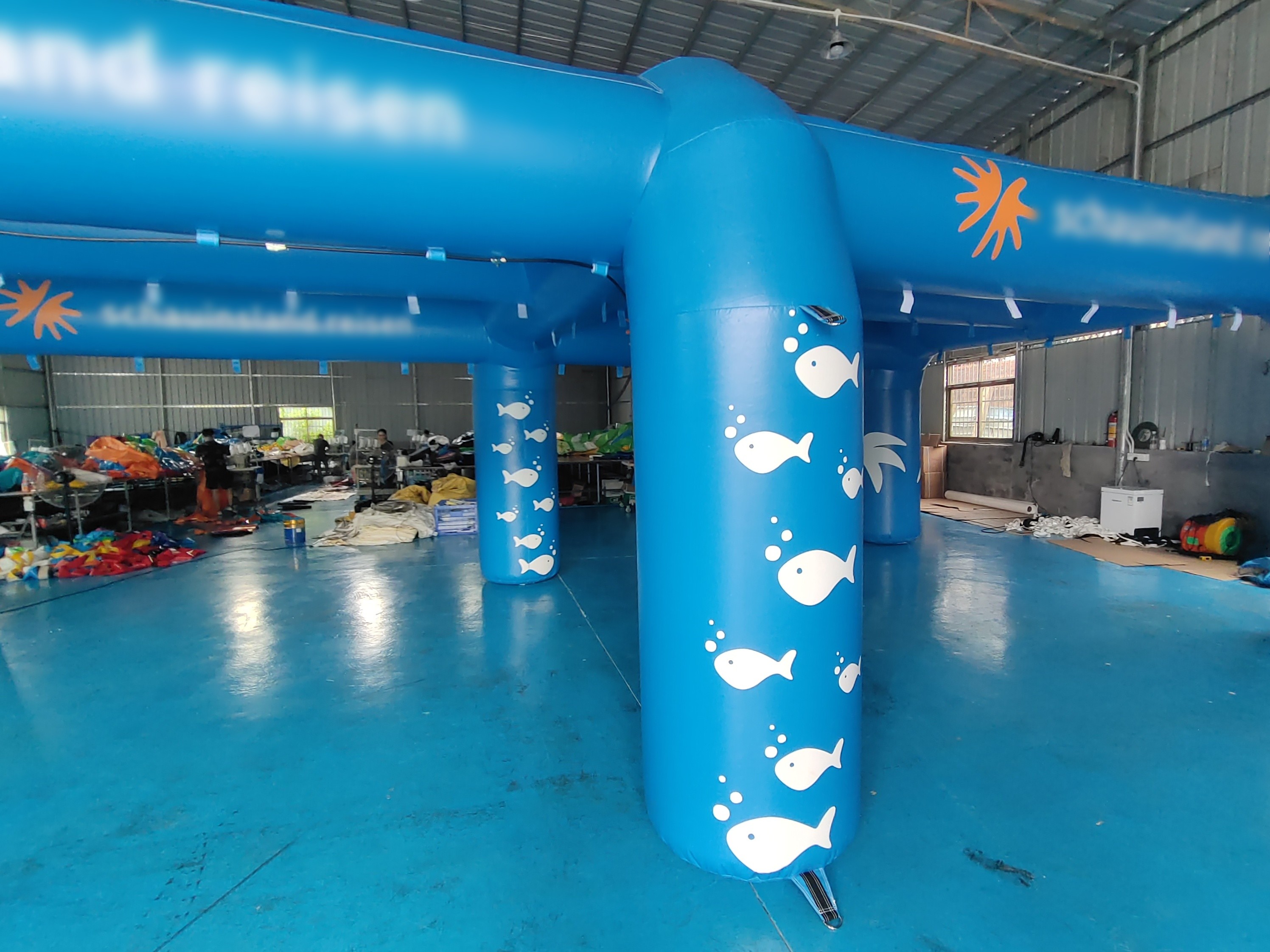 Wind Resistance Inflatable Misting Tent Outdoor Events Cooling Misting Stations Portable With Water Jet Pressure Pump