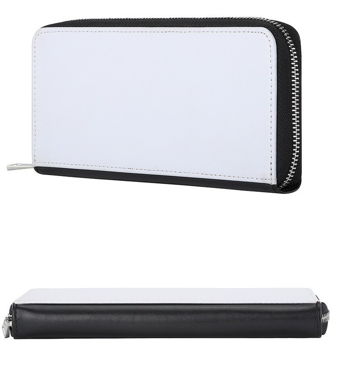 Custom Sublimation Women'S Continental Zippered Wallet With Card Slots For DIY Photos printing