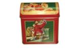 Rectangular Metal Tall Tin Box Treasure Chest Shaped For Jewelry Packing