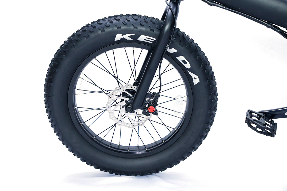 48V 750w Geared Motor Cycling Fat Tire Ebike With Headlight , 35km / H Speed