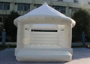 Quality Safety White Wedding Inflatable Jumping Bouncer House For Couples wholesale