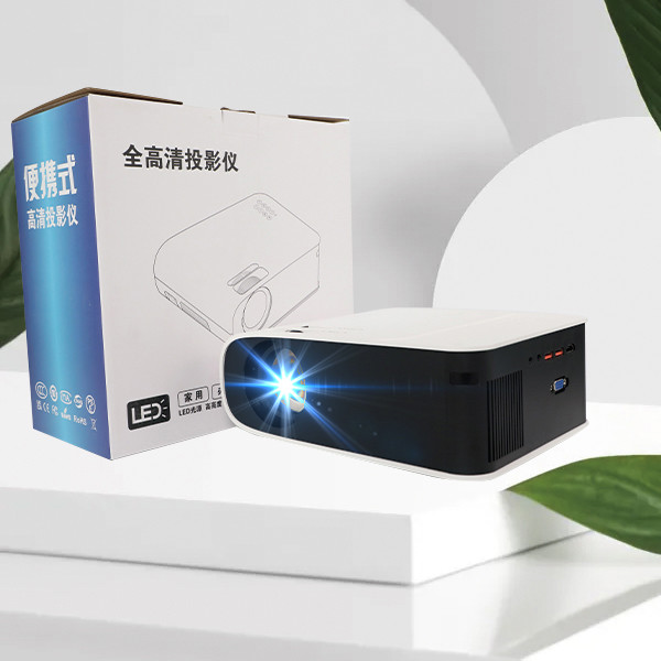 Mutimedia Version Indoor Movie Full HD 1080p Projector 3.5mm Earphone