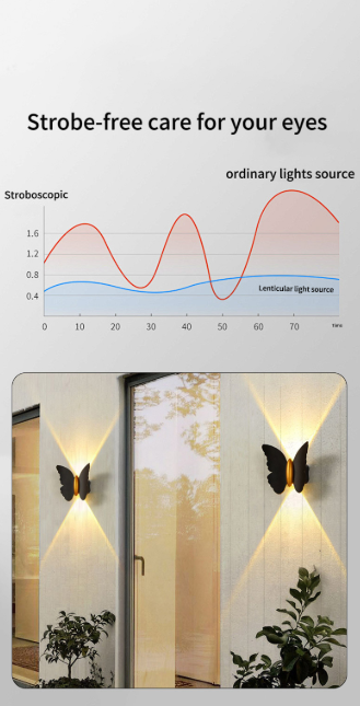 Aluminium Butterfly Wall Light Outdoor Butterfly Lights For Wall
