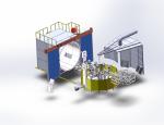 muti-arms carrousel type rotational molding machine Water tank container