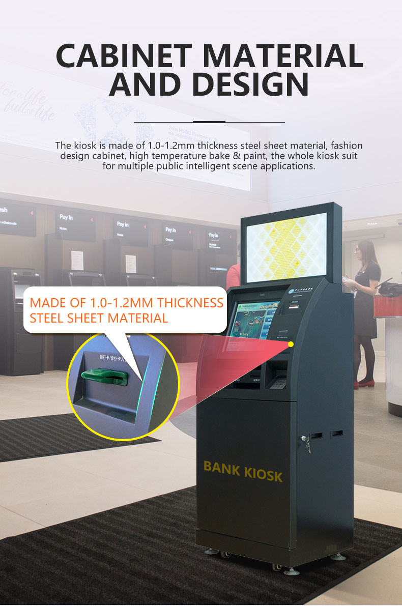Multifunctional Self Service Financial Kiosk Online bank ATM terminal Multifunction Self Service Kiosk