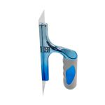 Blue Stainless Steel Trowel Plastic Soft Rubber Handle Plastering Finishing