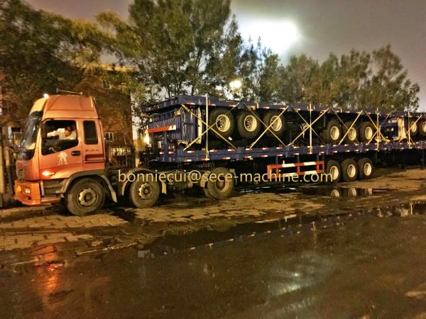 20ft 40ft Heavy Duty Semi Flat Bed Trailers Container Transport Truck Steel
