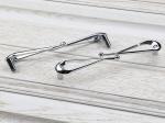 Chrome Crystal Drawer Handles , Golden Antique Crystal Door Knobs Fashionable