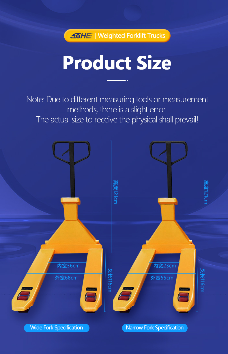 1160mm*550mm SOHE SCS Mectering Narrow definition LED Display Forklift Scales